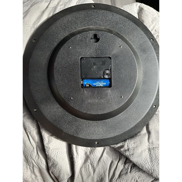 Disney Channel Wall Clock with Mickey Mouse 11.5" Tinkerbell Black WORKING - Picture 2 of 4